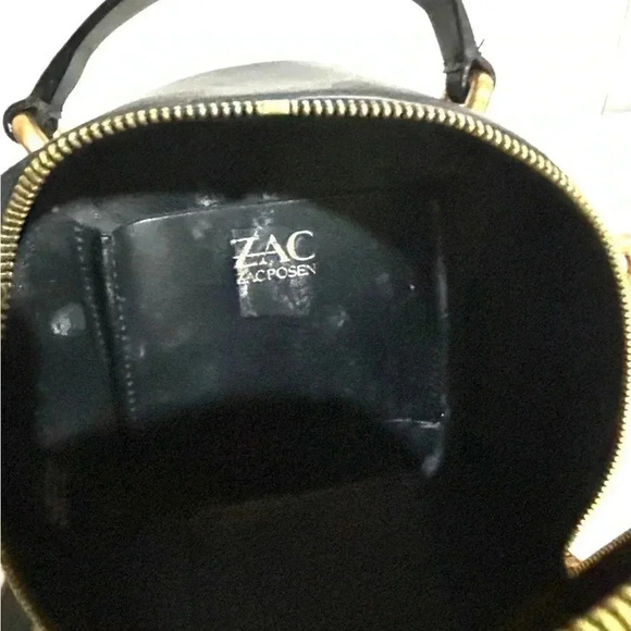 Zac Posen black eartha leather round top handbag - Picture 5 of 7